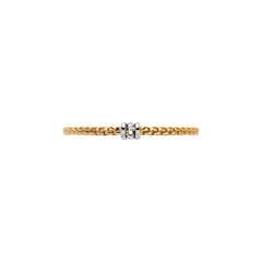 Fope Eka Tiny Armband Gelbgold schmal mit Brillanten – Armschmuck Armband aus 750 Gelbgold. – Ansicht 3