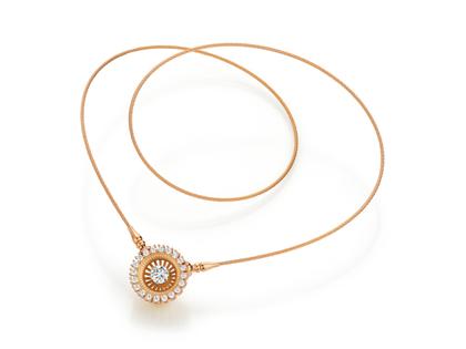 Jörg Heinz Wechselschließe Swing Boho Roségold mit Brillanten 1,40ct – Anhänger Collier Schließe in roségold und aus 750 Gelbgold. – Ansicht 2