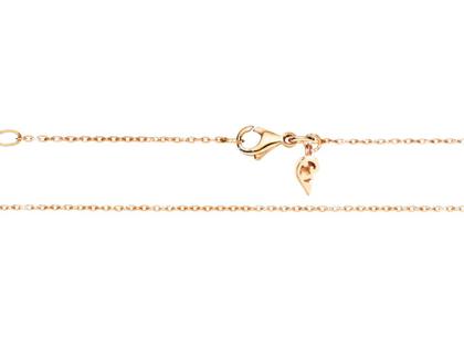 Capolavoro Collierkette Roségold 45cm Ankerkette mit Karabinerverschluss – Halsschmuck Collierkette in roségold und aus 750 Rotgold.
