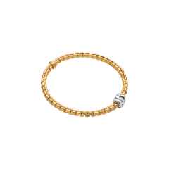 Fope Eka Tiny Armband Gelbgold schmal mit Brillanten – Armschmuck Armband aus 750 Gelbgold.
