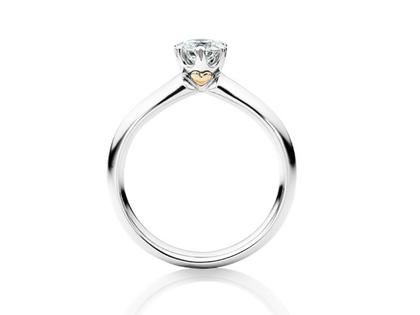 Capolavoro The Romance Collection Diamante in Amore True Love Ring Weißgold 1 Brillant – Ringe Ring mit Besatz aus 750 Weißgold. – Ansicht 2