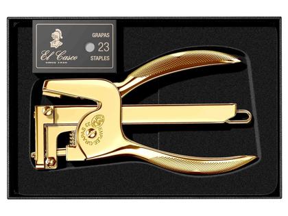 El Casco Heftzange aus Messing vergoldet – Büroaccessoires Tischhefter in gelbgold und aus Messing und vergoldet. – Ansicht 4