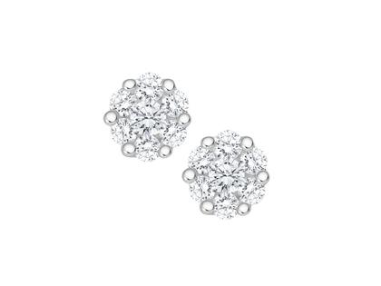 Giloy-Bellaluce Bella Luce Ohrstecker 0,25ct – Ohrschmuck Ohrstecker aus 585 Weißgold.