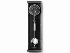 Erwin Sattler Seilzug Regulator Wanduhr Opus PM 70 II S schwarzes Zifferblatt Limited Edition – Großuhren Wanduhr aus Holz. Das Gehäuse ist rechteckig und schwarz. Das Zifferblatt ist arabisch Index und schwarz. – Ansicht 3