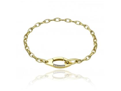 Chimento Link Sensi Armband Gelbgold 19,0cm mit Brillanten 0,110ct – Armschmuck Armband in gelbgold und aus 750 Gelbgold.
