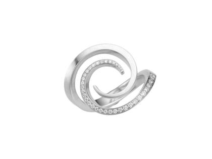 Angela Hübel Windrose Ring Platin mit Brillanten 0,320ct – Ringe Ring mit Besatz aus 950 Platin.