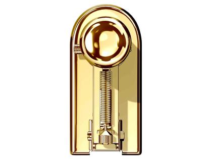 El Casco Tischhefter klein aus Stahl vergoldet – Büroaccessoires Tischhefter in gelbgold und vergoldet. – Ansicht 4