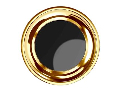 El Casco Klammerspender aus Messing vergoldet – Büroaccessoires Klammerspender in gelbgold und aus Messing. – Ansicht 2