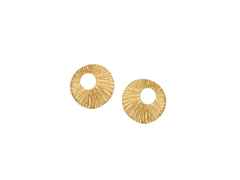 Heiring Traumfänger Ohrstecker Klein Silber gelbvergoldet – Ohrschmuck Ohrstecker aus 925 Silber, PVD beschichtet und und .