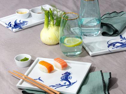 Meissen Blue Treasures Sushiplatte "Fisch" – Porzellanwaren Tafelporzellan in weiß und aus Porzellan. – Ansicht 5