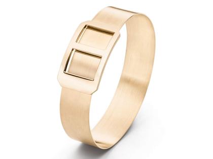IsabelleFa Tension Armreif Rotgold 14mm – Armschmuck Armreif aus 750 Rotgold.