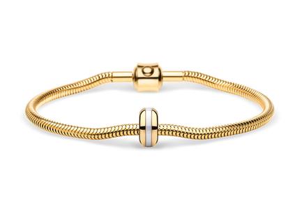 Bering 11022 Edelstahl Damenuhr Classic Geschenkset – Damenuhren Uhr ohne Datum aus Edelstahl und PVD beschichtet. Das Gehäuse ist rund und gelbgold. Das Edelstahlarmband ist gelbgold. Das Zifferblatt ist ein Index in weiß. – Ansicht 2