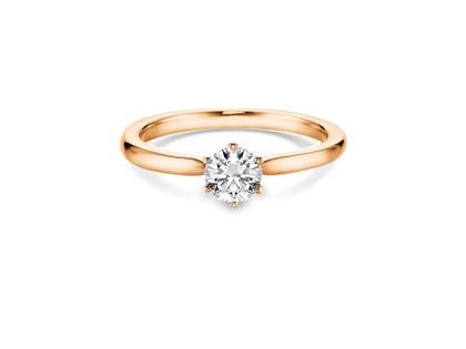N1 Diamonds Verlobungsring 6er Krappe Rosegold 0,50ct 750/- Gold – Ringe Ring mit Besatz aus 750 Rotgold.