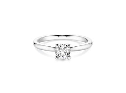 N1 Diamonds Ring Weißgold mit Brillant 0,500ct – Ringe Ring mit Besatz aus 750 Weißgold.