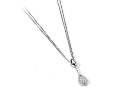 Cédé Anhänger Tropfen Weißgold mit Brillanten 0,350ct – Anhänger Anhänger mit Besatz aus 750 Weißgold.