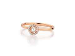 Jörg Heinz Swing Boho Pearl XS Ring Roségold mit weißer Zuchtperle und Brillanten 0,070ct – Ringe Ring mit Besatz in roségold und aus 750 Rotgold. – Ansicht 2