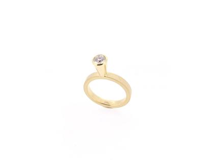Georg Spreng Ring Mini Mini Gelbgold mit Brillant 5mm – Ringe Ring mit Besatz aus 750 Gelbgold.