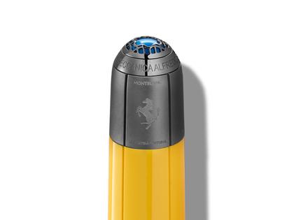 Montblanc Great Characters Enzo Ferrari Special Edition Giallo Modena Rollerball gelb – Schreibgeräte Rollerball in gelb und aus Edelharz und Ruthenium. – Ansicht 3