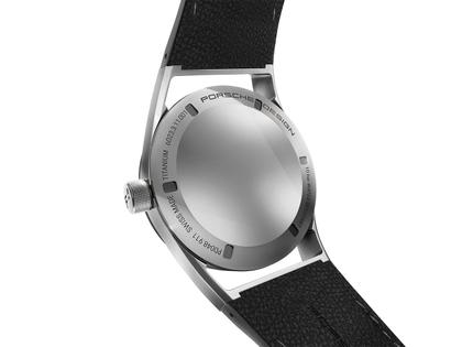 Porsche Design Sport Chrono Subsecond 39 Titan schwarzes Lederband – Ansicht 3