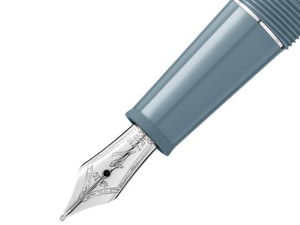 Montblanc Meisterstück X Olympic Heritage Chamonix 1924 Doué Classique Füllfederhalter M Edelharz platinumbeschichtet – Schreibgeräte Füllfederhalter in grau und aus 750 Gelbgold, Edelharz, Metall, platiniert und rhodiniert. – Ansicht 4
