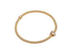Fope Prima  Armband mit Brillanten Gelbgold – Armschmuck Armband aus 750 Gelbgold, 750 Weißgold und und .