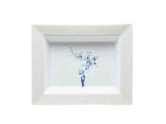 Meissen Vide-Poche klein "Blue Orchid Platin" – Porzellanwaren Porzellandekoration in weiß und aus Porzellan.