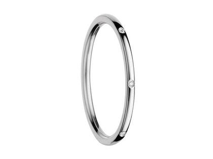 Bering Arctic Symphony Innenring schmal Zirkonia Edelstahl – Ringe Ring mit Besatz aus Edelstahl.