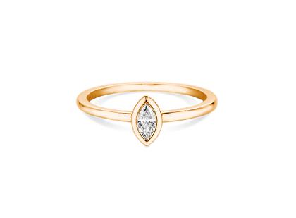 N1 Diamonds Ring Rotgold mit Diamant 0,200ct – Ringe Ring mit Besatz aus 585 Rotgold.