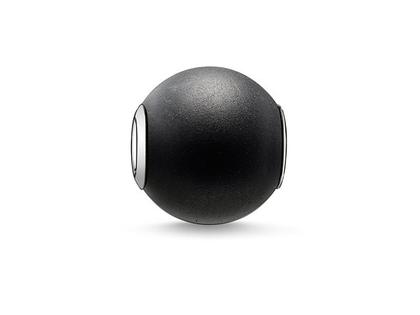 Thomas Sabo Karma K0001 Bead Obsidan schwarz – Anhänger Anhänger ohne Besatz aus 925 Silber.