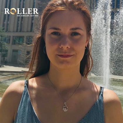 Juwelier Roller | Atelier Edition "Roter Turm" Collier aus Silber 45cm – Anhänger Anhänger ohne Besatz aus Edelstahl, Keramik und und . – Ansicht 3