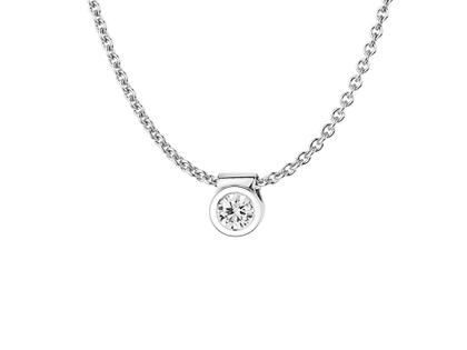 N1 Diamonds Collier Zarge  II Weißgold 0,10ct – Halsschmuck Collier aus 585 Weißgold.