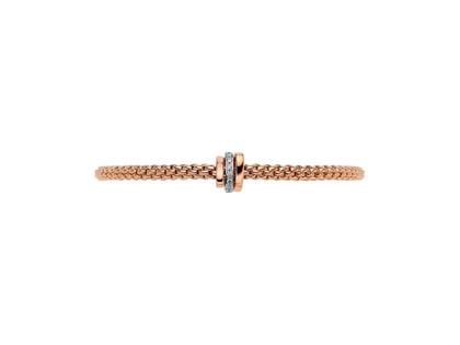 Fope Prima  Armband mit Brillanten Roségold – Armschmuck Armband aus 750 Rotgold, 750 Weißgold und und . – Ansicht 3