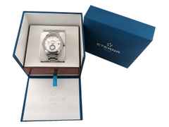 Juwelier Roller Eterna Adventic GMT Silver Automatik 42mm Metallband 7661.41.66.1702 Full Set mit Garantie Occasion Neu – Herrenuhren Uhr mit Datum aus Edelstahl. Das Gehäuse ist rund und silber. Das Edelstahlarmband ist silber. Das Zifferblatt ist ein Index in weiß. – Ansicht 5