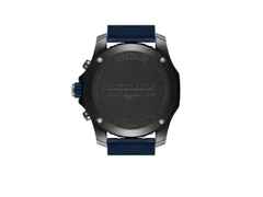 Breitling Endurance Pro 44 Chronograph Quarz Breitlight schwarzes Zifferblatt blaues Kautschukband – Herrenuhren Chronograph aus Kautschuk und Sonstiges. Das Gehäuse ist rund und schwarz. Das Kautschuk / Kunststoff / Silikon Armband ist blau. Das Zifferblatt ist arabisch Index und schwarz. – Ansicht 2