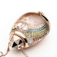 Capolavoro Billion Dreams Snow Globe-Collier Roségold "Journey of Love" – Halsschmuck Collier aus 750 Rotgold, 750 Weißgold und und . – Ansicht 3