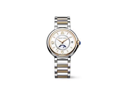Maurice Lacroix Fiaba Date Quarz Edelstahl 32mm weißes Zifferblatt Metallband – Damenuhren Uhr mit Datum aus Edelstahl und PVD beschichtet. Das Gehäuse ist rund und silber-roségold. Das Edelstahlarmband ist silber-roségold. Das Zifferblatt ist arabisch Index und weiß.