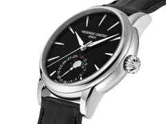 Frederique Constant Manufacture The Elements Collection 2026 limitiertes Set – Herrenuhren Uhr mit Datum aus Edelstahl und Leder. Das Gehäuse ist rund und silber. Das Armband ist ein Lederarmband Kroko / Alligator. Der Zifferblatt ist ein Index. – Ansicht 3