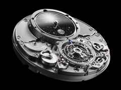 Glashütte Original Senator Chronometer Tourbillon Handaufzug Platin 42mm anthrazitfarbenes Zifferblatt blaues Lederband Limitierte Edition – Herrenuhren Uhr ohne Datum aus 950 Platin. Das Gehäuse ist rund und silber. Das Lederarmband Kroko / Alligator ist blau. Das Zifferblatt ist ein Index in grau. – Ansicht 4