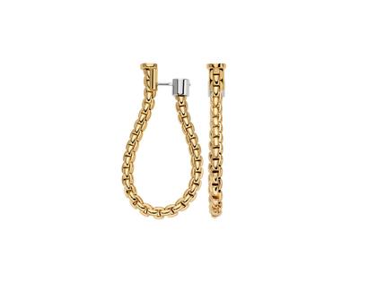 Fope Essentials Steckcreolen Gelbgold groß – Ohrschmuck Creolen aus 750 Gelbgold, 750 Weißgold und und .