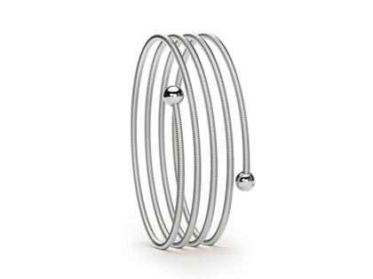 Niessing Colette C Embrace Armreif 4-fach Platinum – Armschmuck Armreif aus 950 Platin.