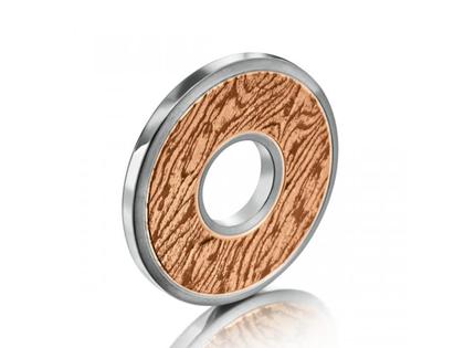 Meister Amulett Struktur Holz Titan Rotgold Collier Men´s Collection – Halsschmuck Collier aus 750 Rotgold.