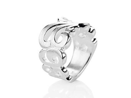 Drachenfels Design Perlentau Ring klein silber – Ringe Ring aus 925 Silber.