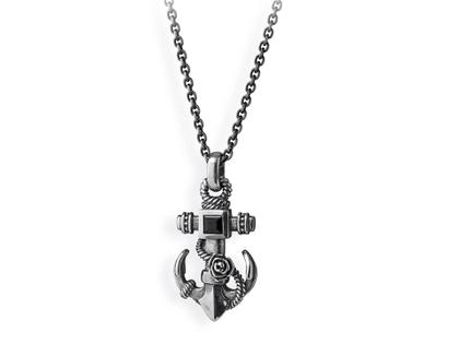 Drachenfels Design Heimathafen Anhänger  Mittel Rosen Vintage – Anhänger Anhänger mit Besatz aus 925 Silber.