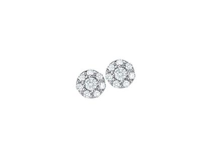 Giloy-Bellaluce Bella Luce Piccolina Ohrstecker 0,10ct – Ohrschmuck Ohrstecker aus 585 Weißgold.