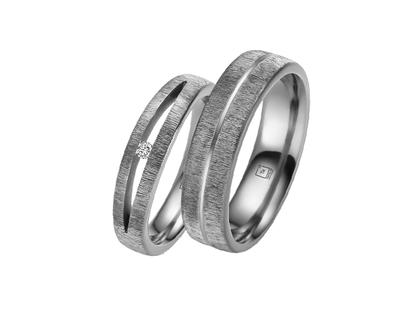 Ringe Trauring mit Besatz aus 950 Platin, Tantal und und .