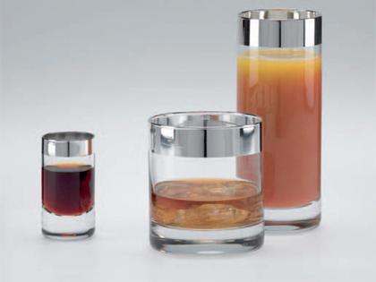 Sonja Quandt Glas Trinkglas Paris – Silberwaren Silber Glas aus 925 Silber.