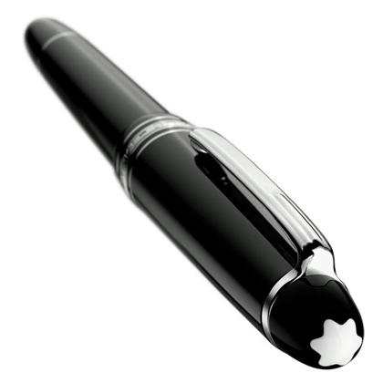 Montblanc Meisterstück LeGrand  Füllfederhalter Edelharz platinumbeschichtet – Schreibgeräte Füllfederhalter aus 585 Gelbgold und und platiniert. – Ansicht 3