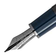 Montblanc Writers Edition                 2021: Special Edition Sir Arthur Conan Doyle Füllfederhalter – Schreibgeräte Füllfederhalter in blau und aus 750 Gelbgold, Edelharz und Ruthenium. – Ansicht 3