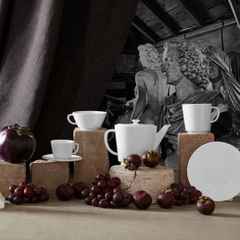 Meissen Espressotassen Set "Vitruv Graphic" – Porzellanwaren Tafelporzellan in weiß und aus Porzellan. – Ansicht 4