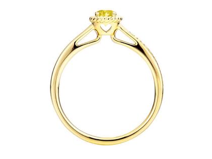 Capolavoro Amore Mio Ring Gelbgold mit Saphir gelb – Ringe Ring mit Besatz aus 750 Gelbgold. – Ansicht 2